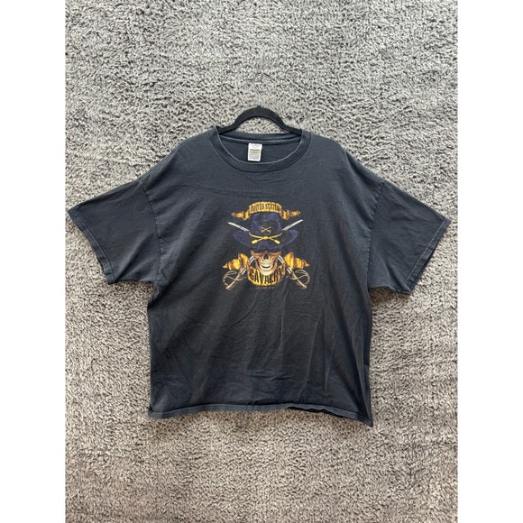 Delta Other - Vintage Delta United States Cavalry Skull Graphic‎ Classic Casual Tee Size XXL